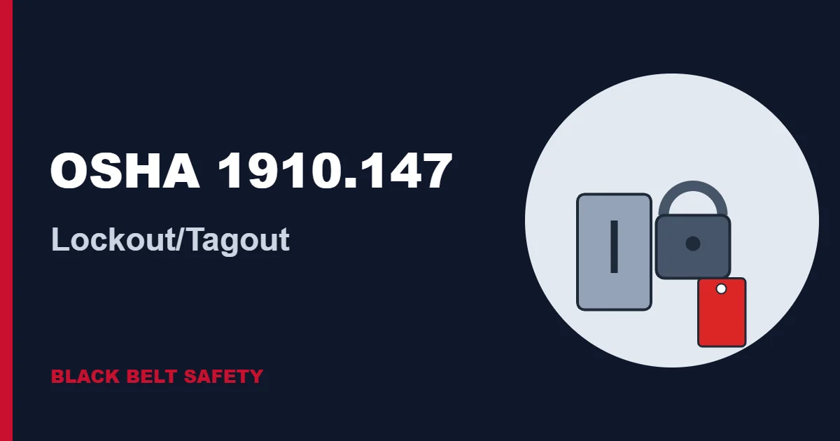 OSHA 1910.147 Lockout/Tagout in Plain English