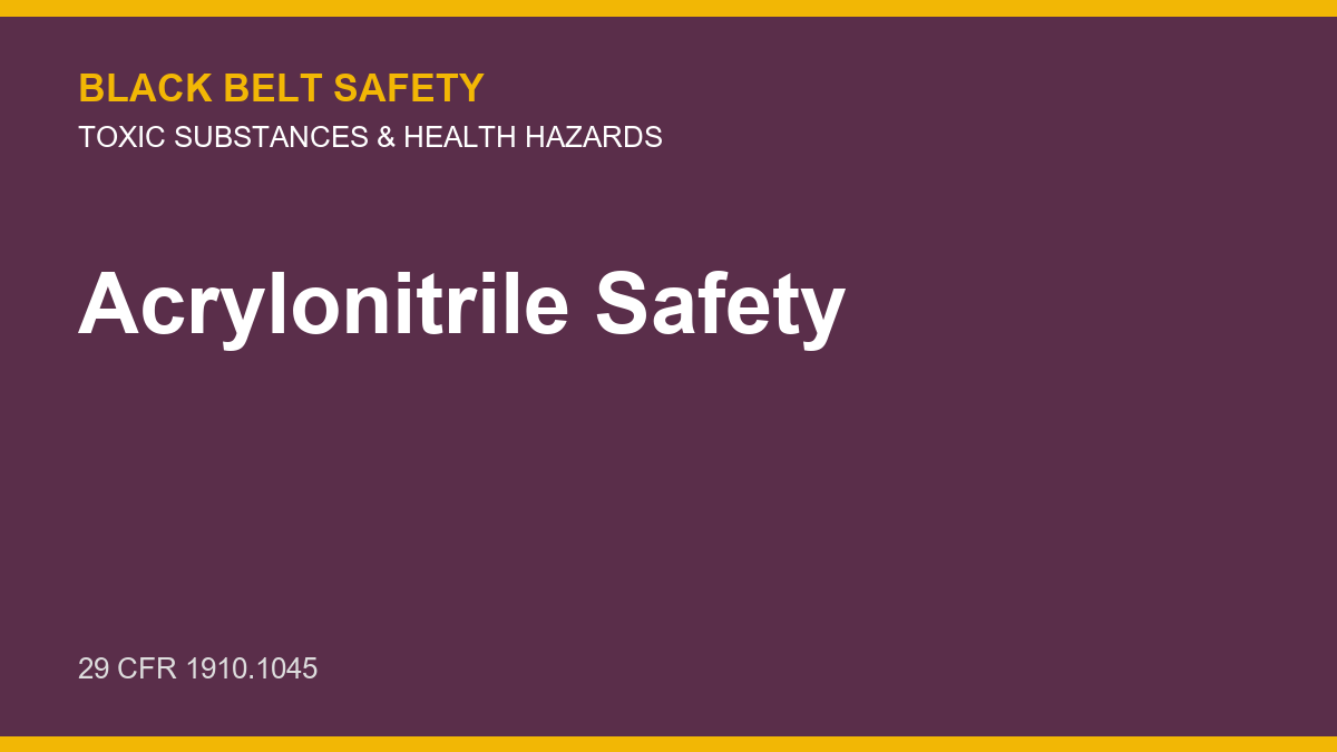 Acrylonitrile Safety