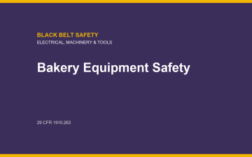 Bakery Equipment Safety