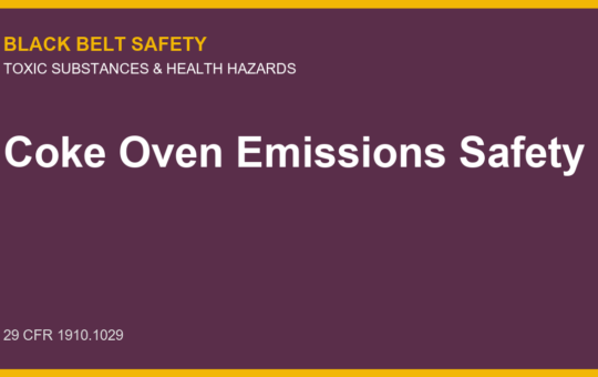 Coke Oven Emissions Safety course cover