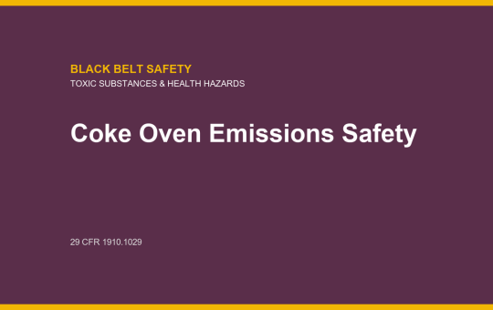 Coke Oven Emissions Safety course card