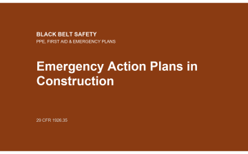 Emergency Action Plans in Construction