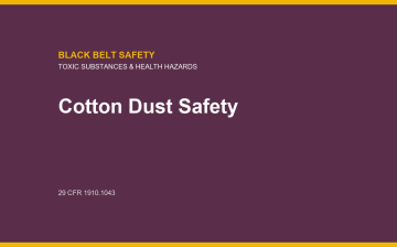 Cotton Dust Safety