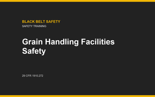 Grain Handling Facilities Safety course card