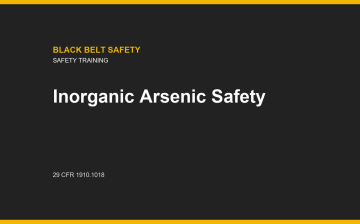 Inorganic Arsenic Safety