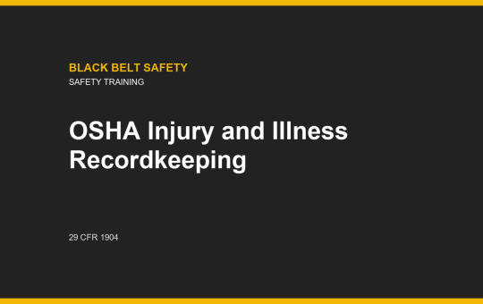 OSHA Injury and Illness Recordkeeper course card
