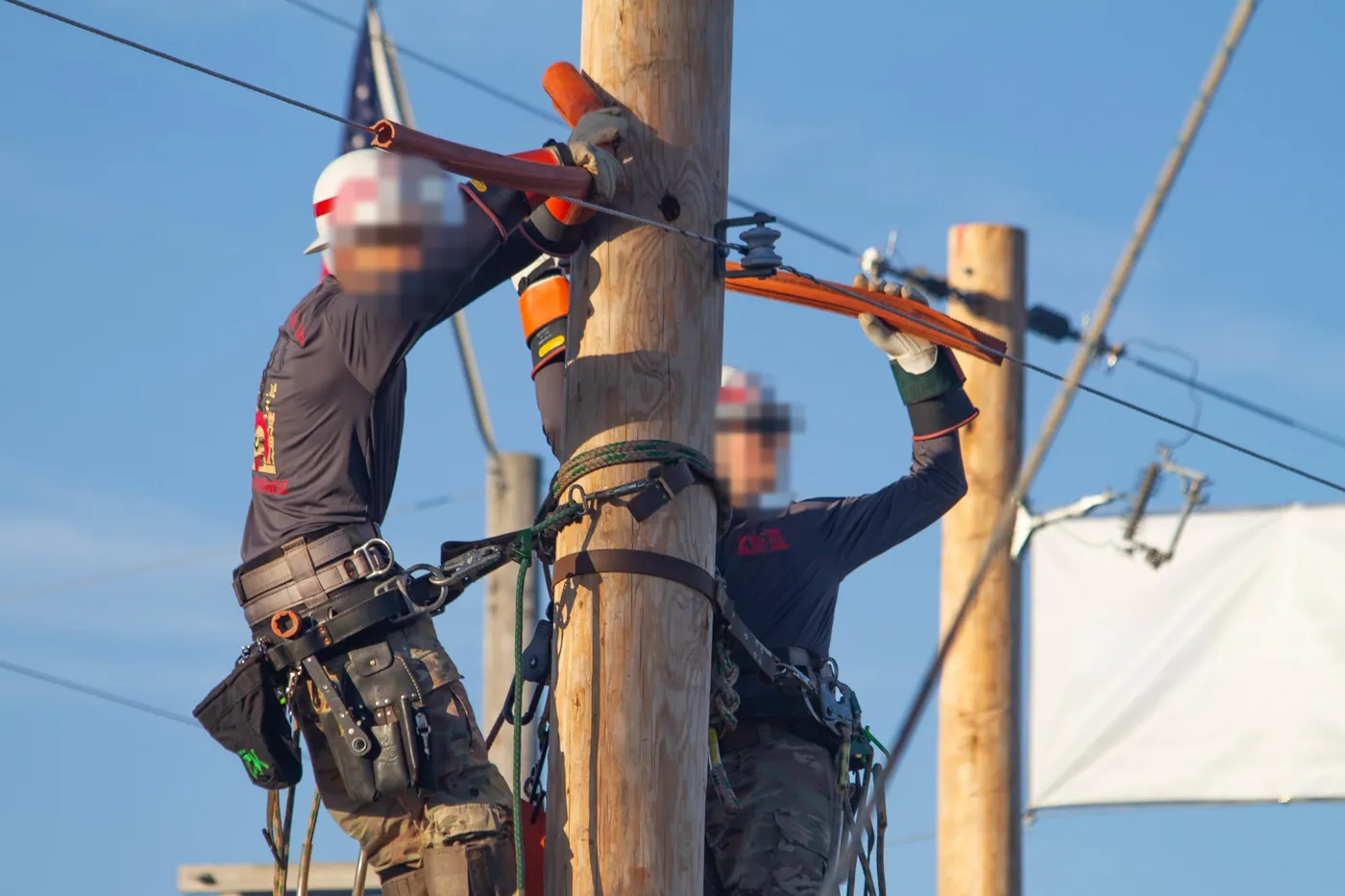 Power Line Work: Grounding and Protective Equipment