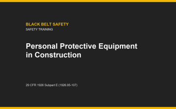 Personal Protective Equipment in Construction for Workers